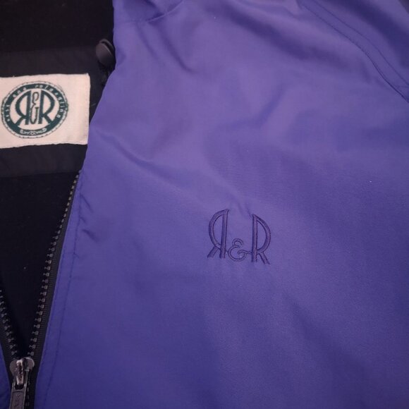 R & R Rest & Relaxation Ladies Fleece Lined Hooded Purple Jacket - Picture 5 of 10